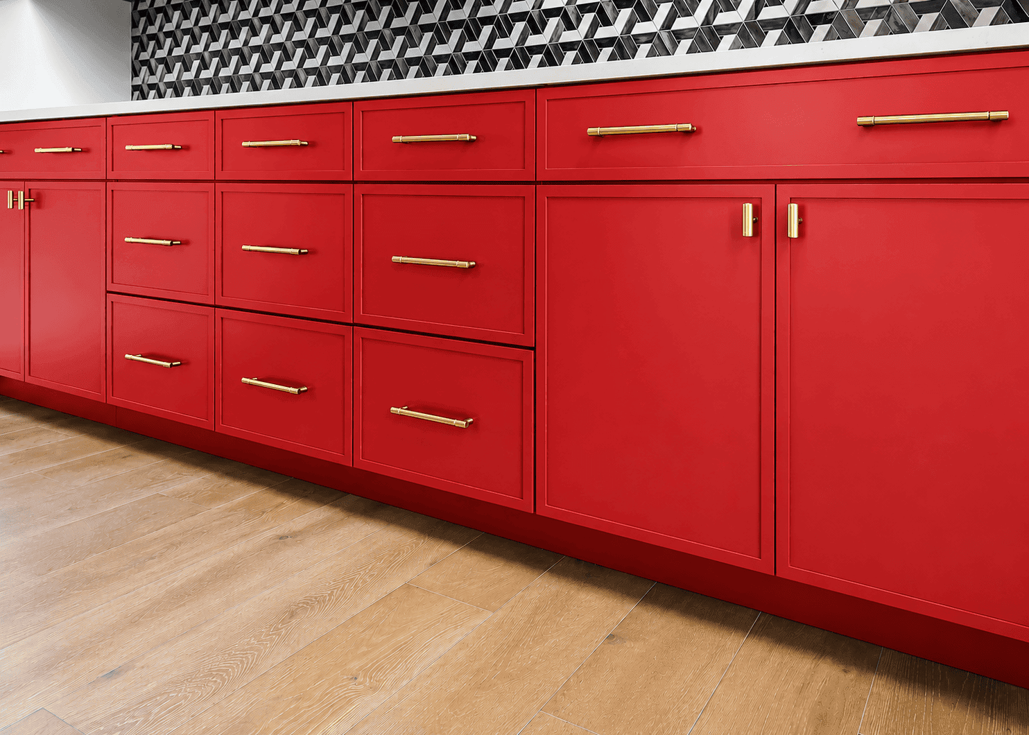 MDF Slim Shaker Cabinet Doors — narrow 1 inch rail modern kitchen cabinet fronts