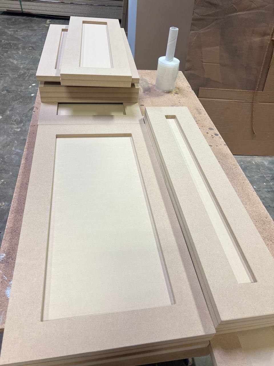 CNC cutting shaker doors
